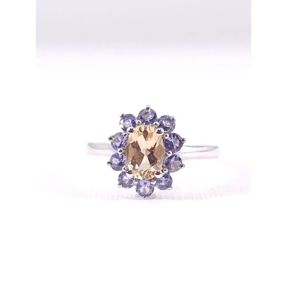 Marialite and Tanzanite Ring Size 7
